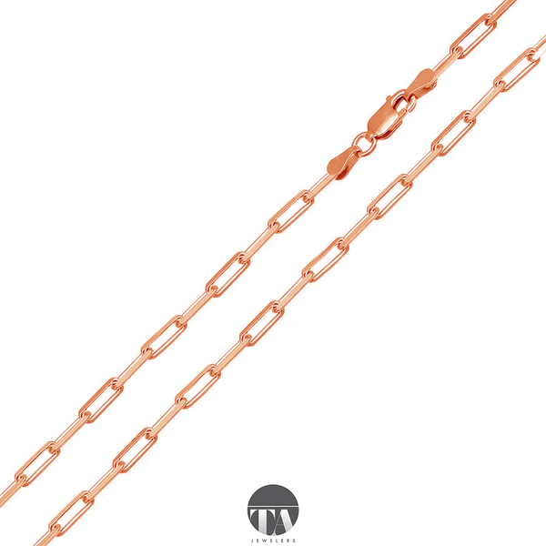 3MM PAPERCLIP CHAIN Ta Jewelers