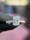 French Pavé Hidden Halo Engagement Ring — original photograph 4