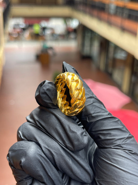 Curbed Cuban Link Ring — original photograph 2