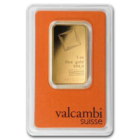 1 Oz Gold Bar - Valcambi