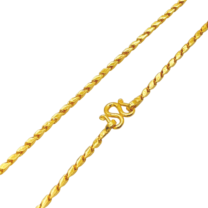 24K Yellow Gold 1.9MM Bullet Chain