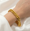 10MM Solid Flat Cuban Link Bracelet