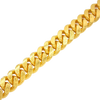 10MM Solid Flat Cuban Link Bracelet