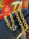 Original photograph of the 10MM diamond-cut spaced infinity link chain