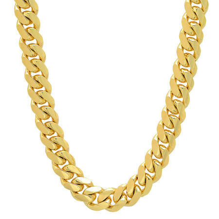 11.5MM Solid Miami Cuban Link Chain