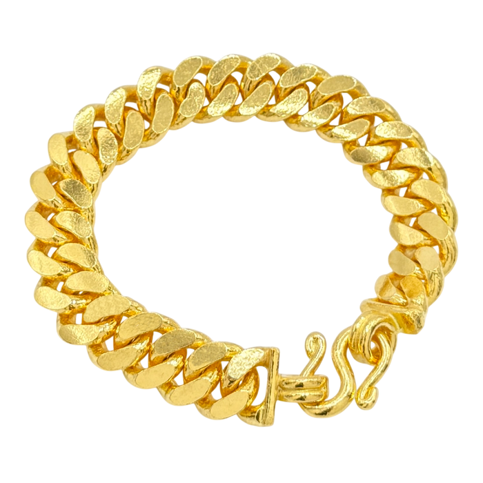 24K Yellow Gold 11.5MM Cuban Link Bracelet