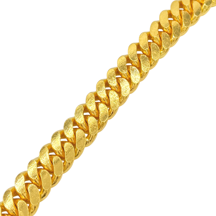 24K Yellow Gold 11.5MM Cuban Link Bracelet