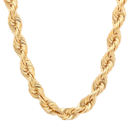 12MM Solid Diamond-Cut Rope Chain