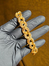 14.5MM Diamond-Cut Infinity Link Bracelet in yellow gold, product view 1