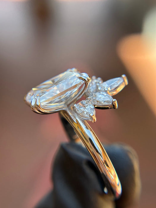 Floral Cluster Engagement Ring — original photograph 3