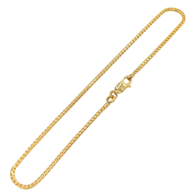 1.5MM Diamond Cut Franco Bracelet