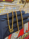 2.5MM Diamond Cut Baht & Anchor Link Necklace — glove indoor original