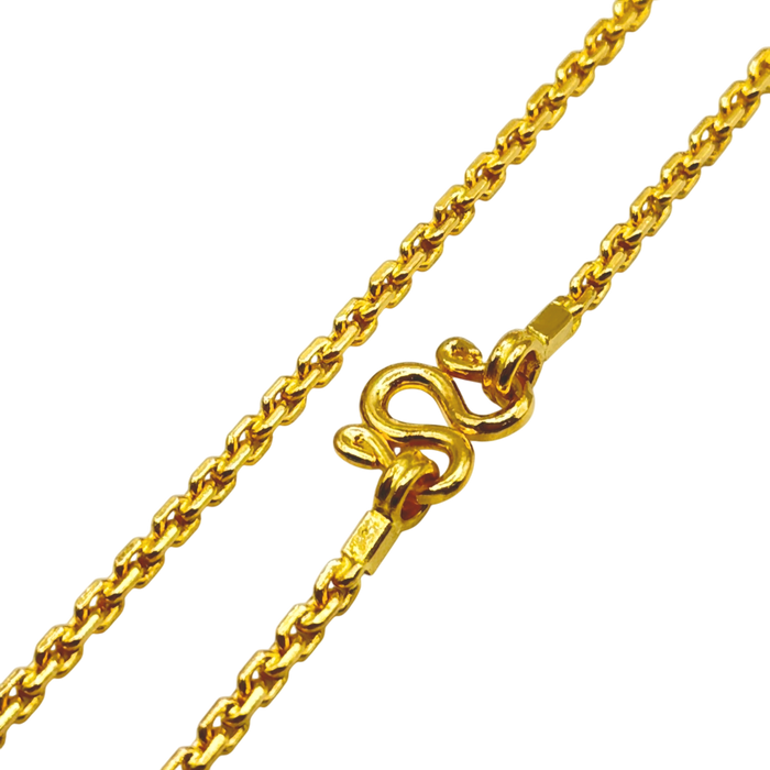 24K Yellow Gold 2.2MM Hermes Link