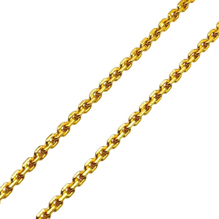 24K Yellow Gold 2.2MM Hermes Link