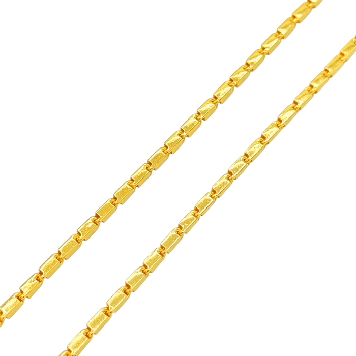 24K Yellow Gold 2.3MM Baht Chain