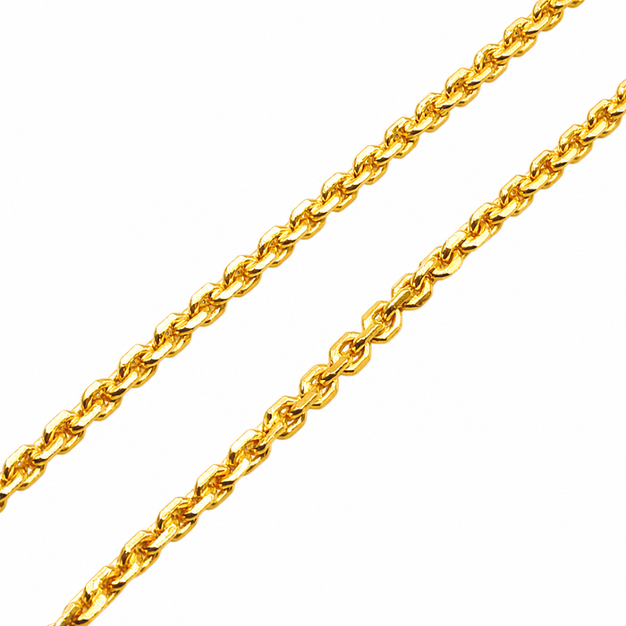 24K Yellow Gold 2.6MM Anchor Link Chain
