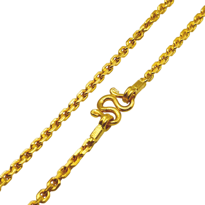 24K Yellow Gold 2.6MM Hermes Link