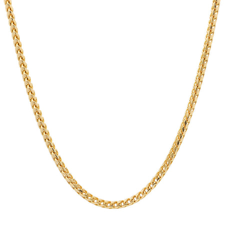 3MM Solid Plain Franco Chain
