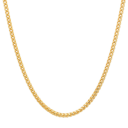 2.5MM Solid Plain Franco Chain