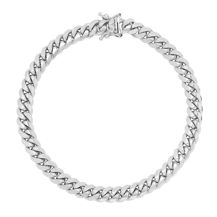 6MM Solid Miami Cuban Link Bracelet