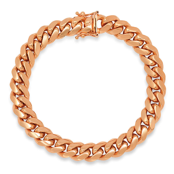 9MM Solid Miami Cuban Link Bracelet