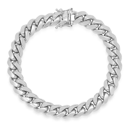 9MM Solid Miami Cuban Link Bracelet