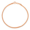 2.5MM Solid Plain Franco Bracelet