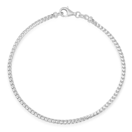 2.5MM Solid Plain Franco Bracelet