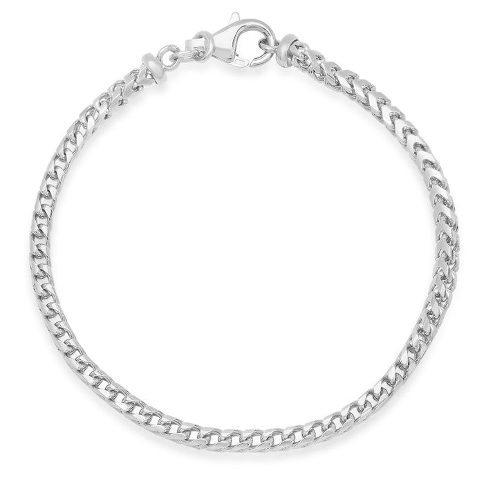 3MM Solid Plain Franco Bracelet