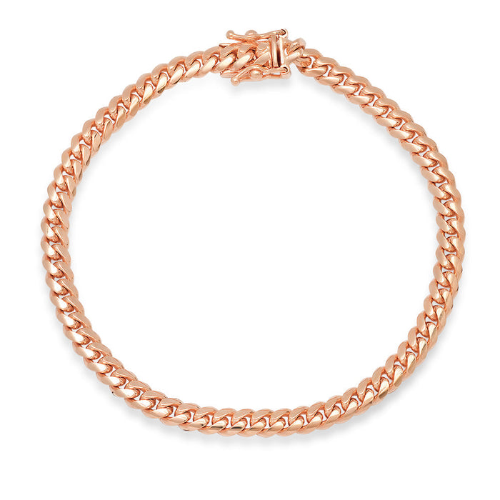 4.5MM Solid Miami Cuban Link Bracelet