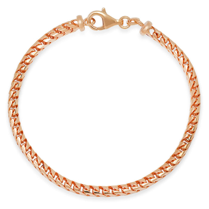 3.5MM Solid Plain Franco Bracelet