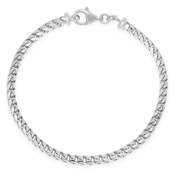 3.5MM Solid Plain Franco Bracelet