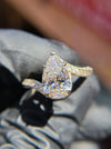 Twisted Bypass Pavé Side Stone Engagement Ring — original photograph 1