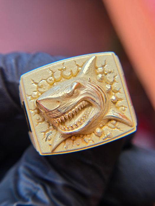 Shark Breaking Through Ring — original photograph 1