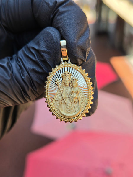 Diamond-Cut Lady of Remedies Pendant