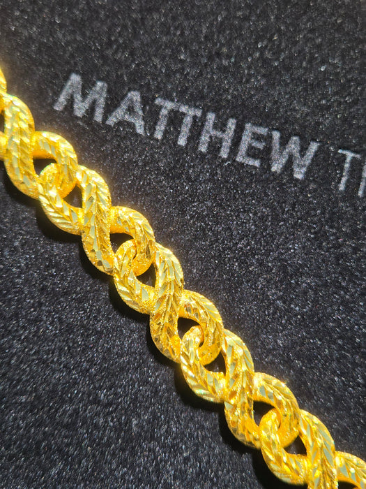14.5MM Diamond-Cut Infinity Link Chain