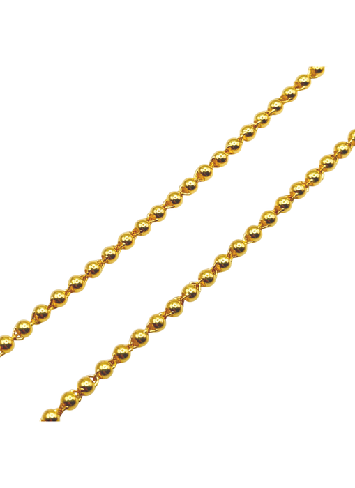 24K Yellow Gold 3.5MM Ball Chain