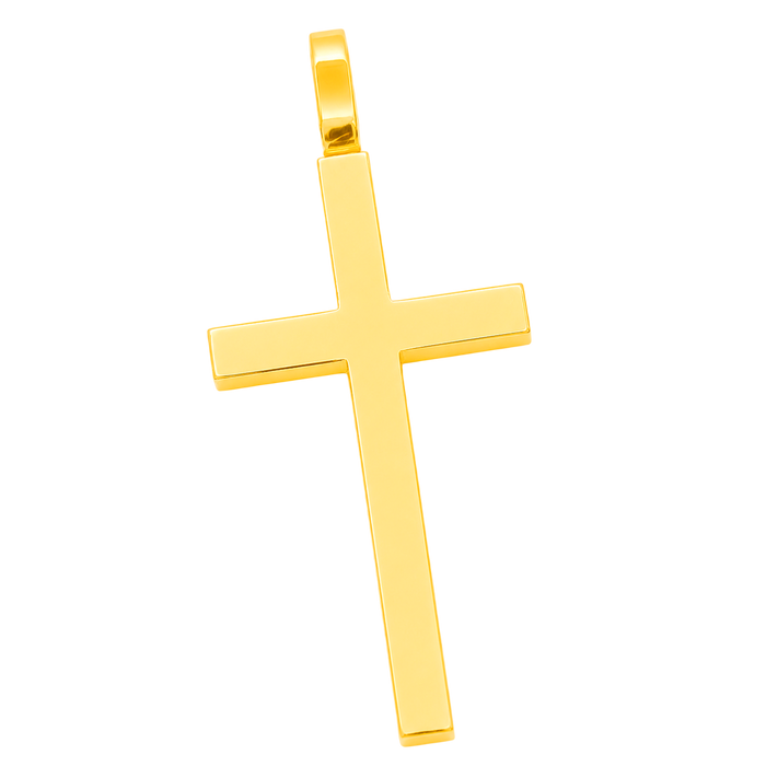 24K Yellow Gold Cross
