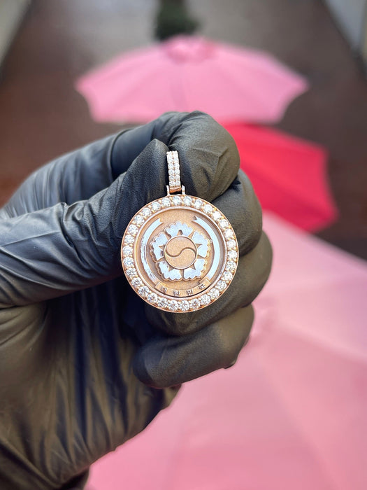 Emblem of South Korea Diamond Framed Pendant