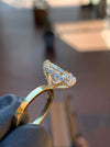 Pavé Hidden Halo Basket Engagement Ring — original photograph 4