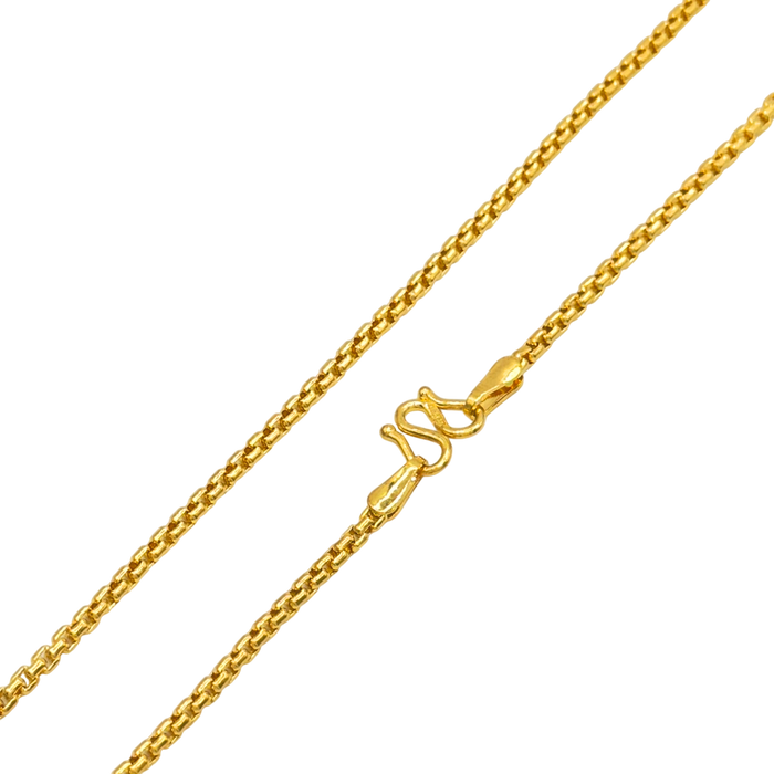 24K Yellow Gold 2MM Box Link
