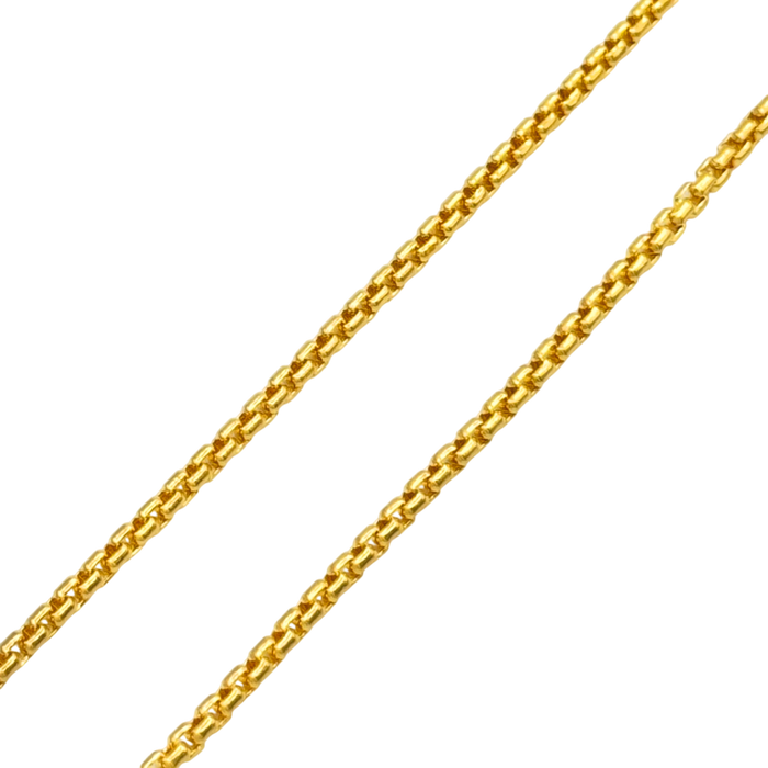 24K Yellow Gold 2MM Box Link