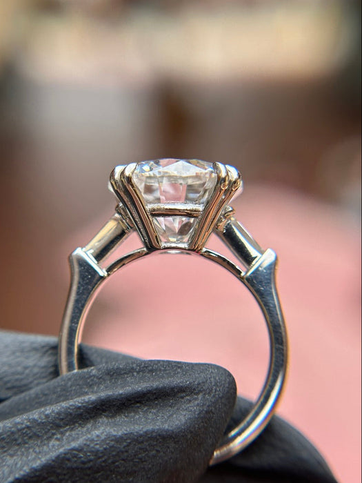 Tapered Baguette Three-Stone Engagement Ring — original photograph 1