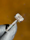 French Pavé Hidden Halo Engagement Ring — original photograph 3