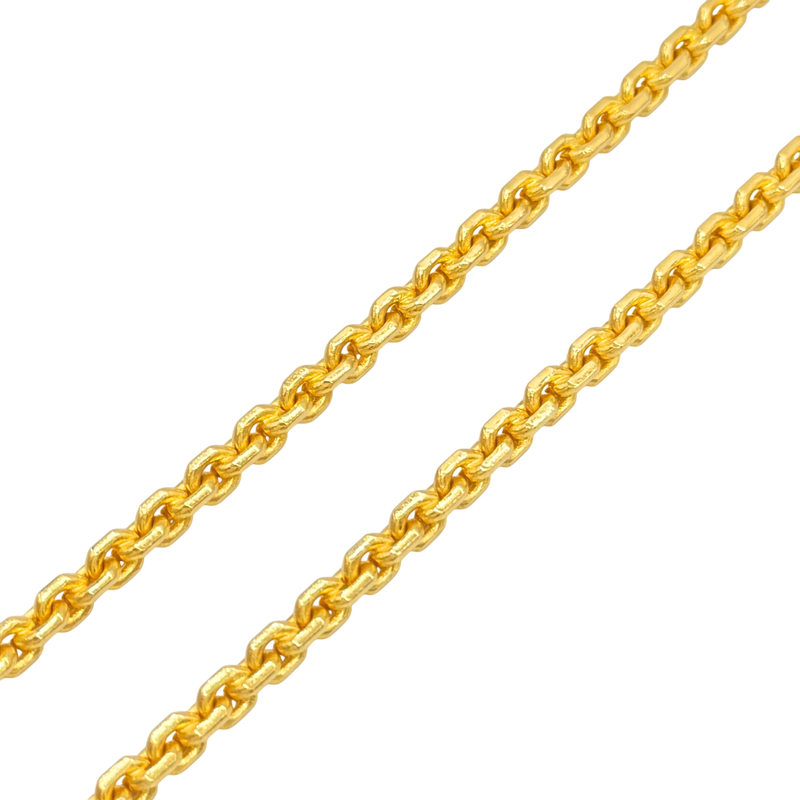24K Yellow Gold 4.3MM Anchor Link Chain