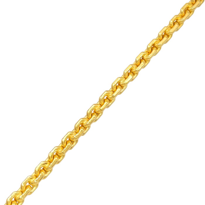 24K Yellow Gold 4.3MM Anchor Link Bracelet