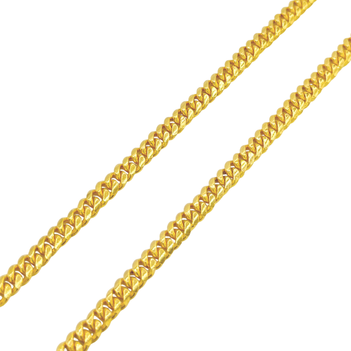 24K Yellow Gold 4.5MM Miami Cuban Link Chain