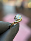 Open Bypass Solitare Engagement Ring — original photograph 2