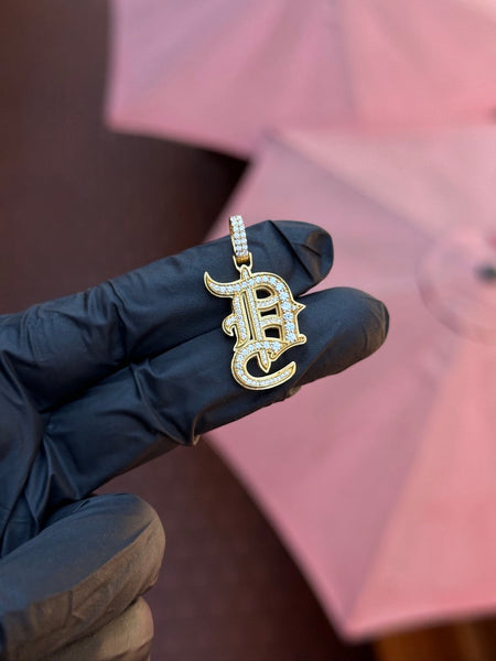 Old English "D" Diamond Pendant