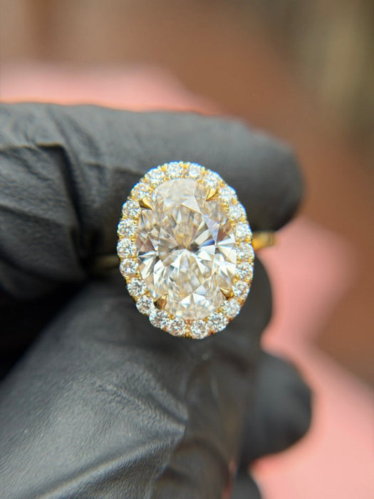 Classic Halo Solitaire Engagement Ring — original photograph 3